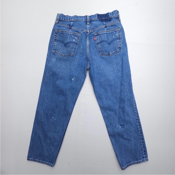 Levi's REVOLVE Altered Straight No Limits Ankle Jeans 29x25 Button Fly Women’s - Picture 5 of 12